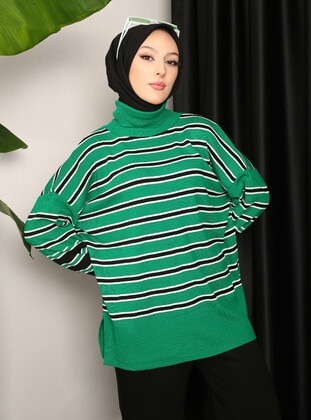 Green - Knit Sweaters - Vav