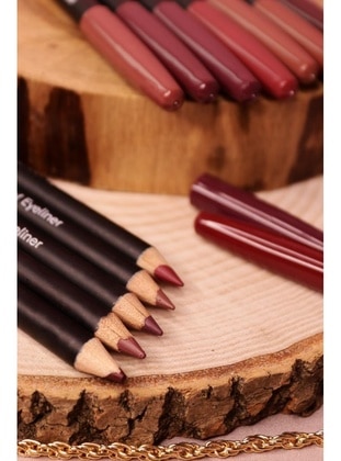 Set Of 12 Colored Lip Liners