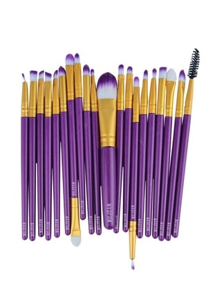 20pcs Makeup Brush Set Purple