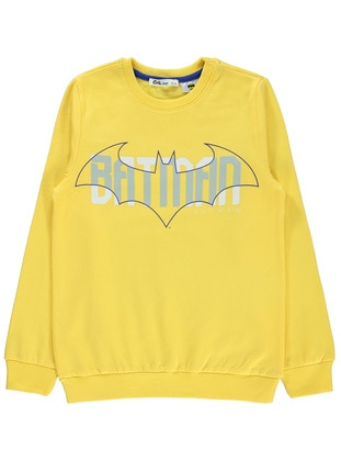 Yellow - Boys` Sweatshirt - BATMAN
