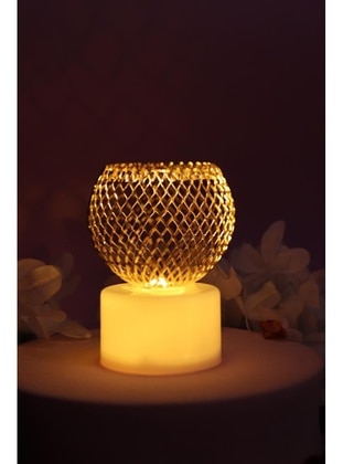 Stylish Design Decorative Mini Night Light Yellow Color 6 Cm