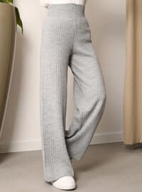 Grey - Knit Pants