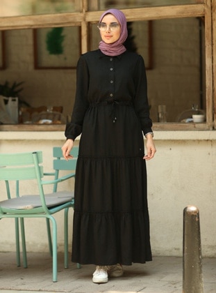 Black - Modest Dress - Neways