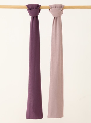 2-Pack Premium Jersey Shawl - Violet - Lilac - Tuva
