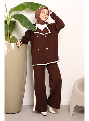 Brown - Knit Suits - İmaj Butik