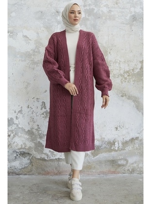 Dusty Rose - Unlined - Knit Cardigan - InStyle