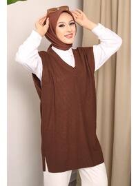 Brown - Knit Sweater