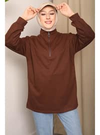 Brown - Sweat-shirt