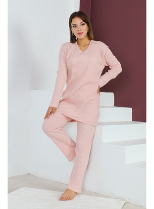 Powder Pink - Plus Size Pyjamas - Maymara