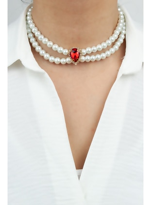 Red - Necklace - Liveyn Design