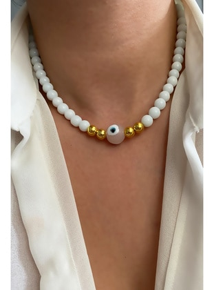 White - Necklace - Liveyn Design