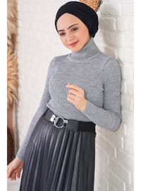 Grey - Knit Sweaters