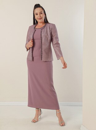 Lilac - Plus Size Suit - By Saygı