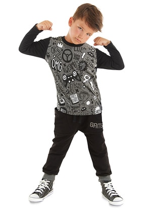 Anthracite - Boys` Suit - Mushi