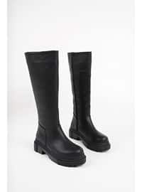 Black - Boot - Waterproof - Boots - MUGGO AYAKKABI
