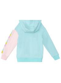 Pink - Blue - Girls` Sweatshirt