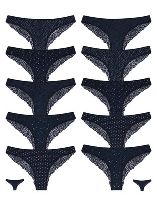 Navy Blue - Panties - Donella