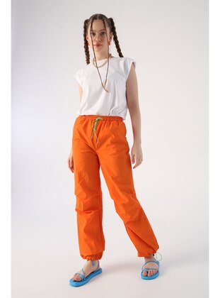Orange - Pants - ALLDAY