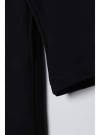 Black - Hooded collar - Cardigan