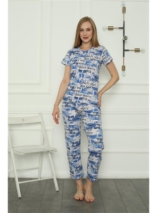 Blue - Pyjama Set - Akbeniz