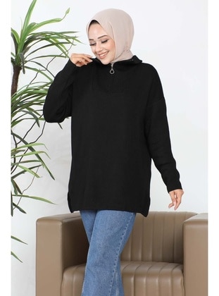 Black - Knit Sweaters - İmaj Butik