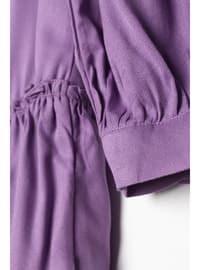 Purple - Crew neck - Tunic