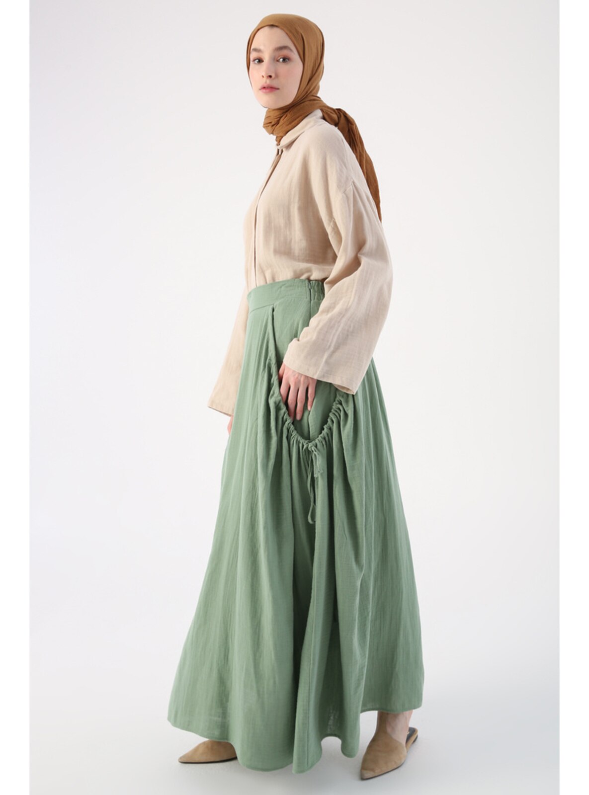 Green - Fully Lined - Skirt