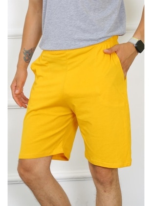 Yellow - Men`s Pyjamas Bottoms - Akbeniz