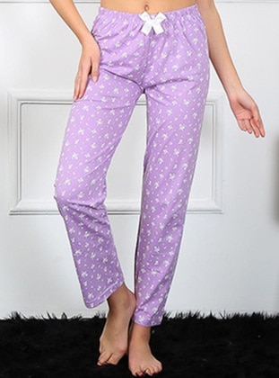 Lilac - Pyjama Bottoms - Akbeniz