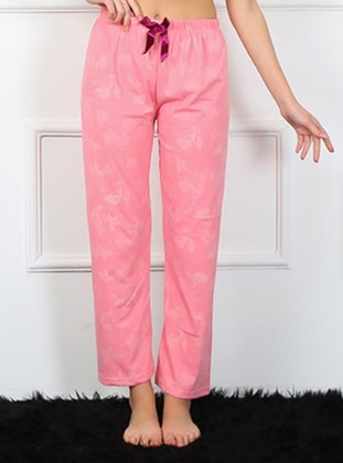 Pink - Pyjama Bottoms - Akbeniz
