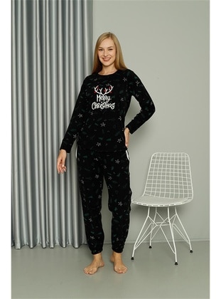 Black - Pyjama Set - Akbeniz