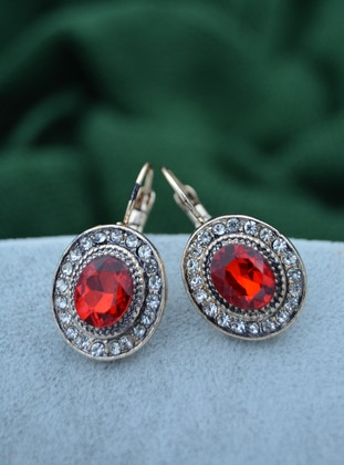 Red - Earring - Artbutika