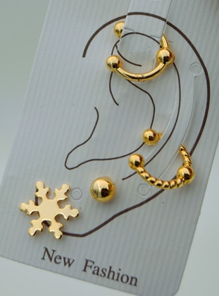 Golden color - Earring - Artbutika