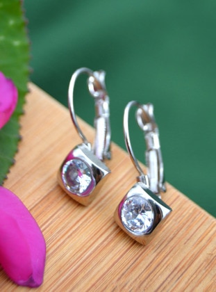 Silver color - Earring - Artbutika