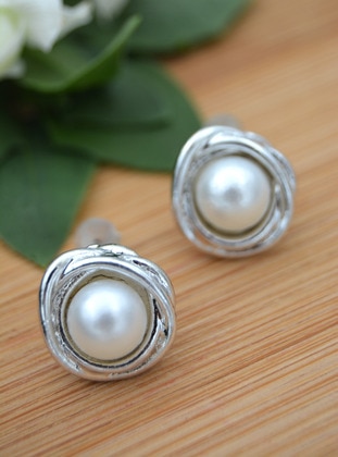 Silver color - Earring - Artbutika