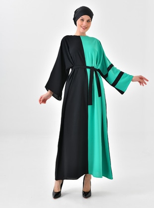 Light Green - Modest Dress - Filizzade