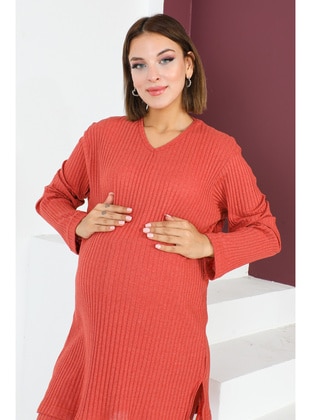 Brick Red - Maternity Pyjamas - Maymara