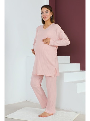 Powder Pink - Maternity Pyjamas - Maymara