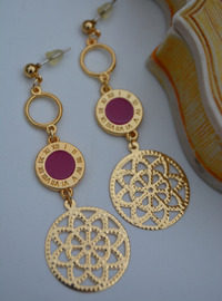 Lebensblume Ohrringe - Gold