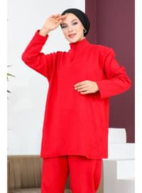 Red - Plus Size Suit