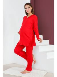 Red - Maternity Pyjamas