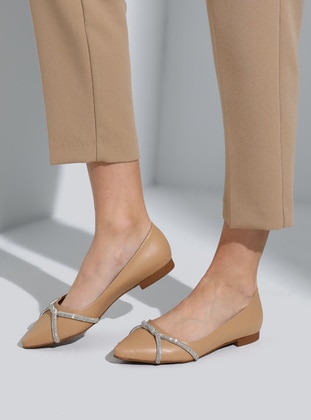 Nude - Flat Shoes - Esma Ayakkabı