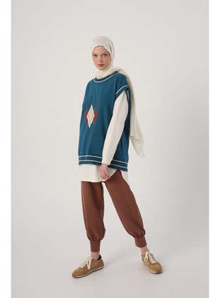 Green - Unlined - Ethnic - Knit Sweater - ALLDAY