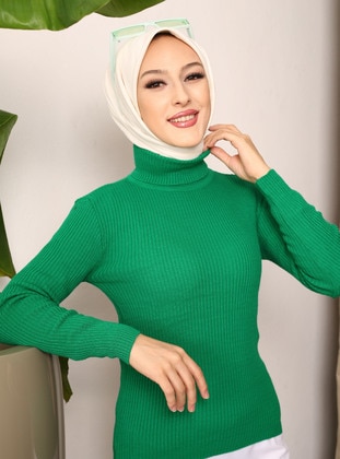 Green - Knit Sweaters - Vav