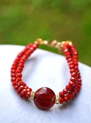 Red - Bracelet - Stoneage