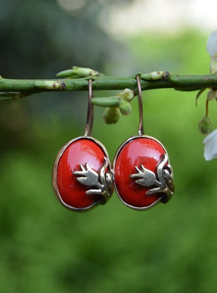Red - Earring - Stoneage