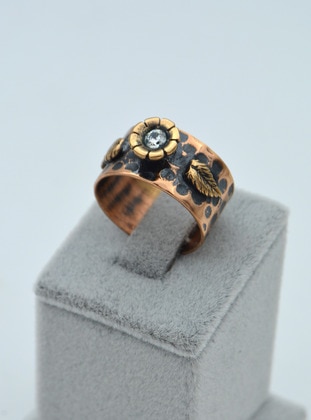 Copper color - Ring - Stoneage
