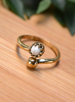 Golden color - Ring - Stoneage