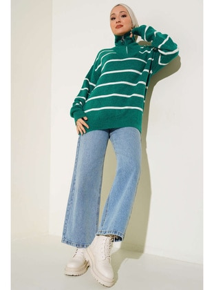 Green - Knit Sweaters - Benguen