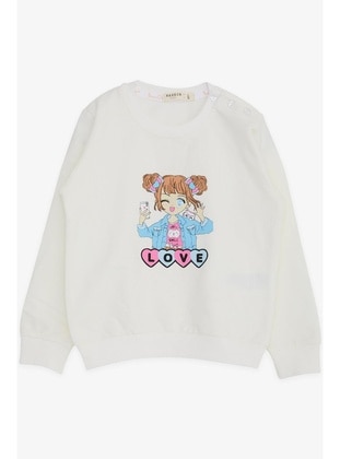 Ecru - Girls` Sweatshirt - Breeze Girls&Boys